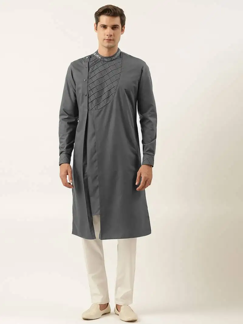 Grey cotton kurtas