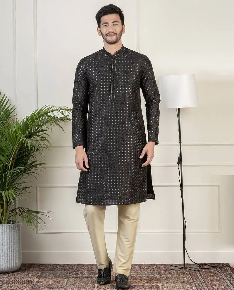 Black sequin kurtas