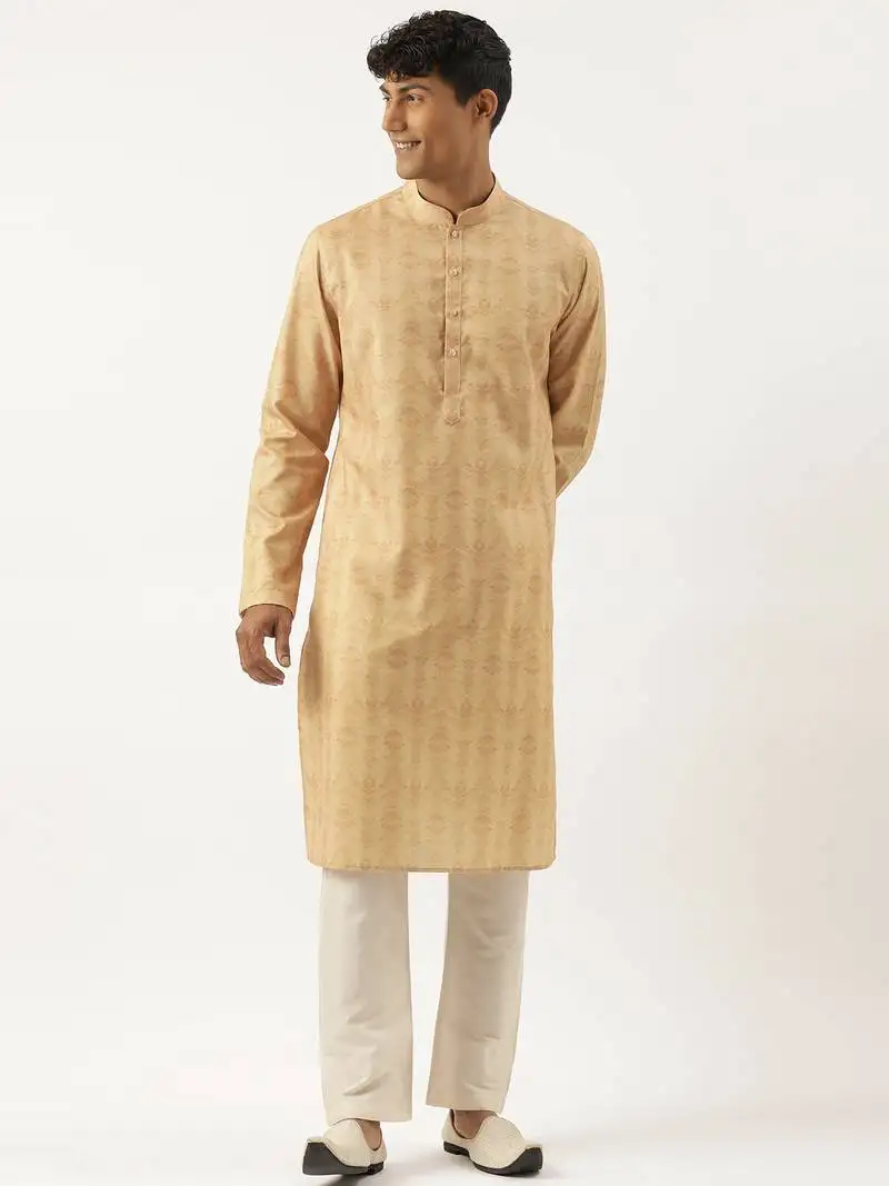 Light brown printed kurtas