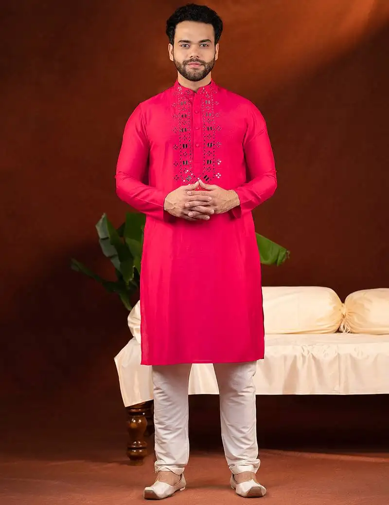Mirror embroidery kurtas