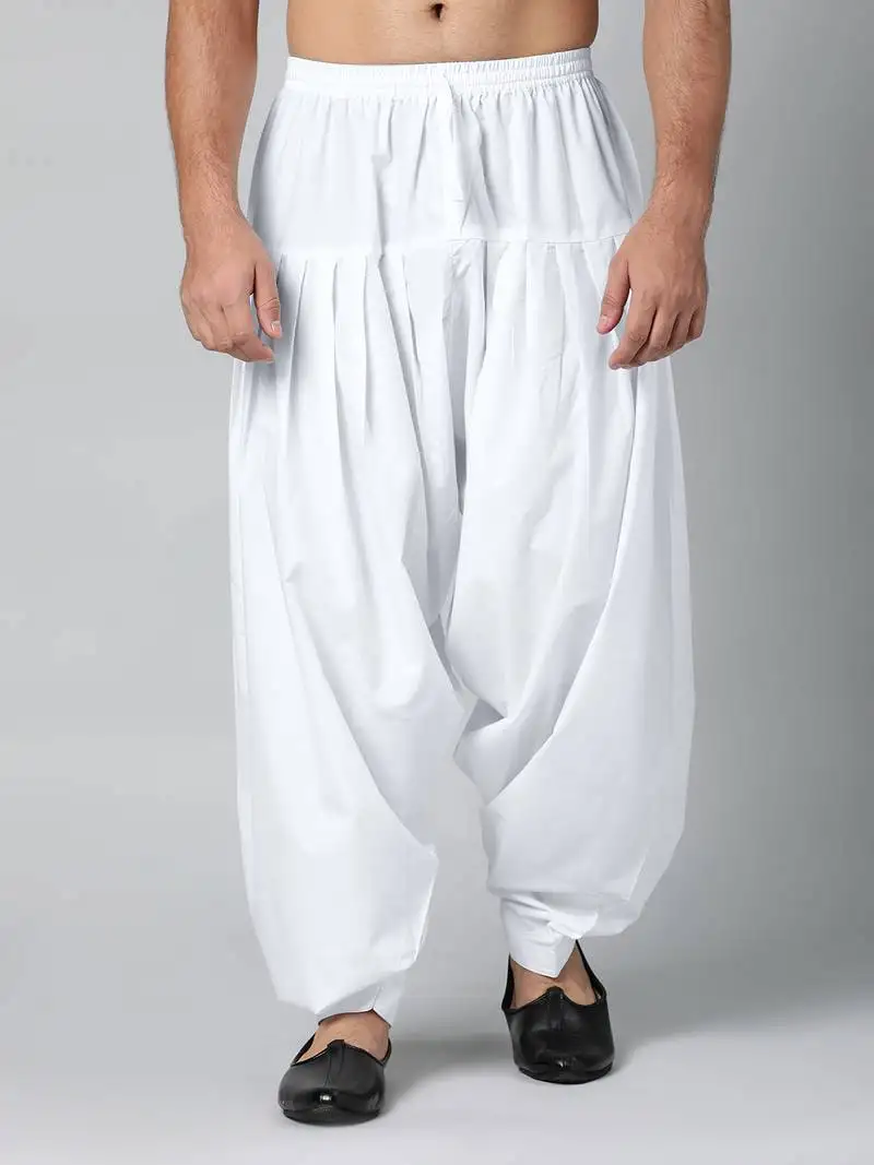 White fine cotton salwar