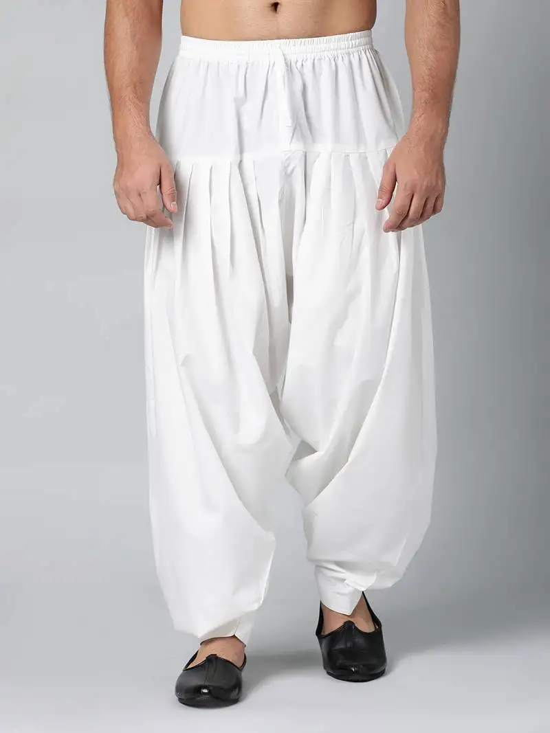 Off white fine cotton salwar