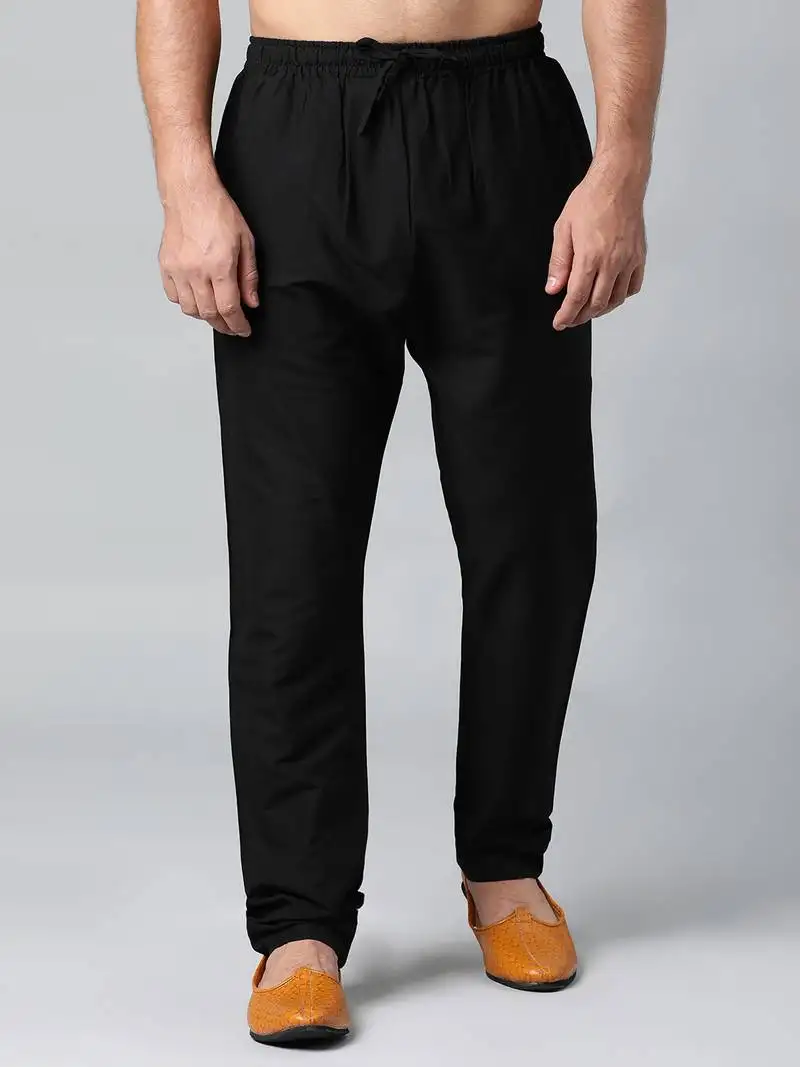 Black cotton silk pajama