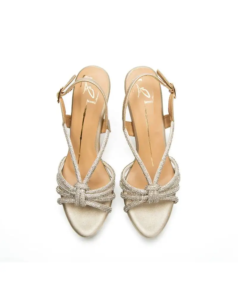 White leather finish heels