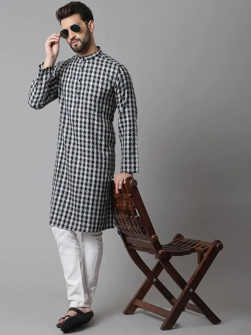 Sherwani kurta with asymetrical cut