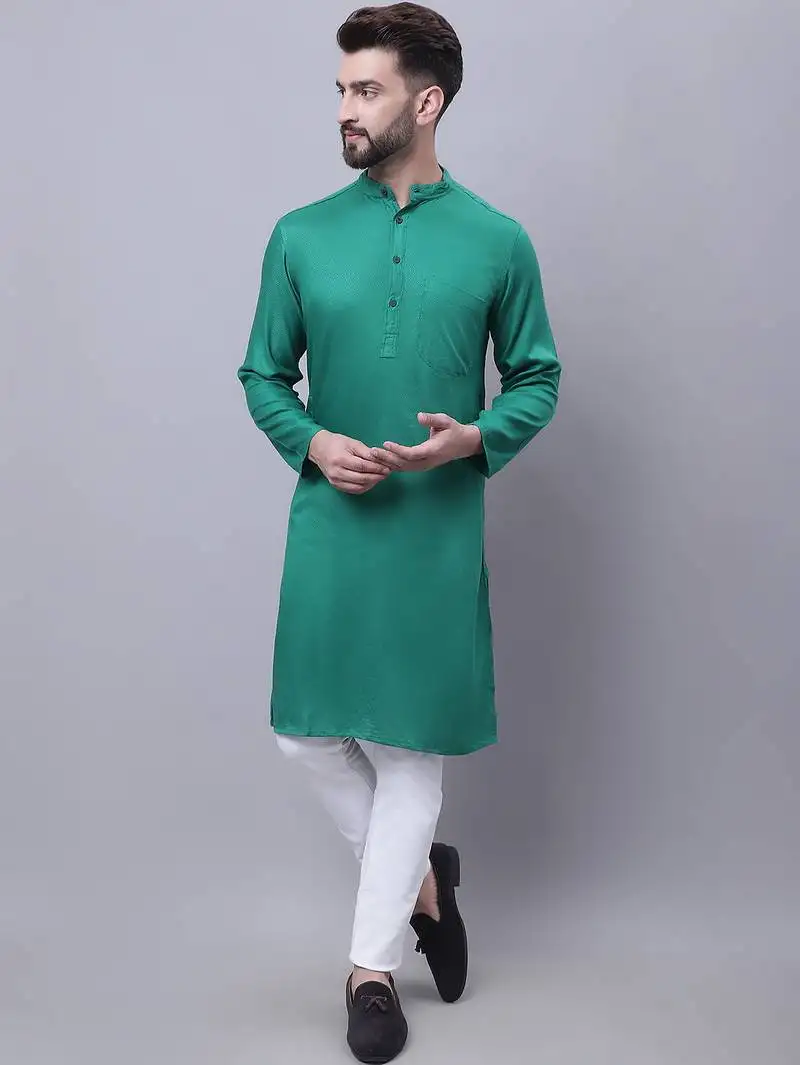Kurta with band collar