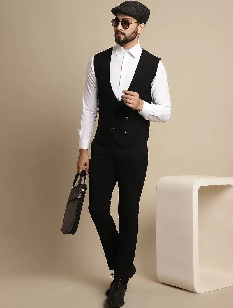 Double breast waist coat
