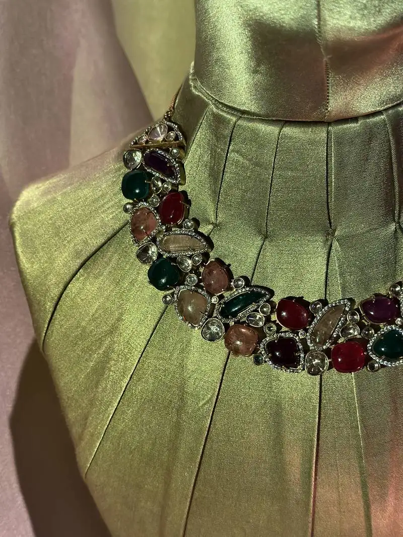 Multi-color ruby saphires