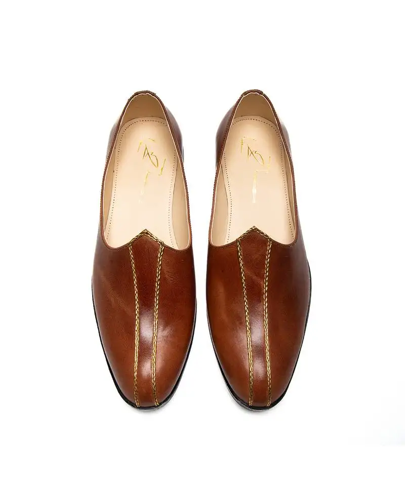 Tan napa leather finish mojadi