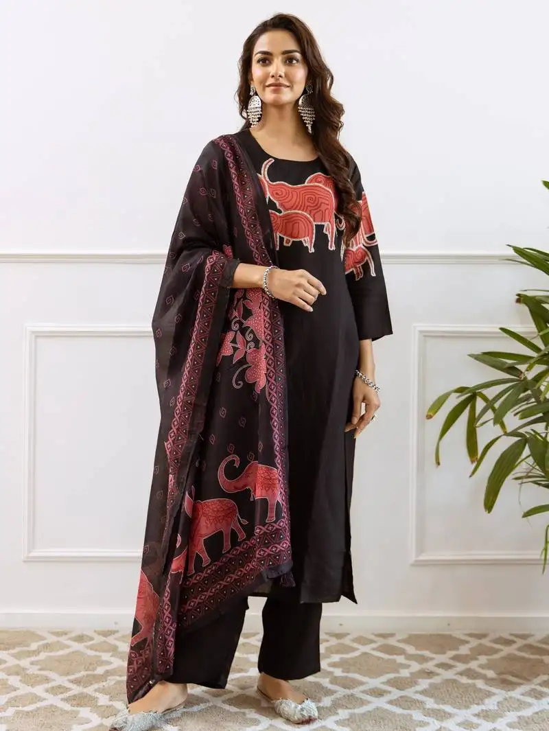 Artsy jade cotton suit set