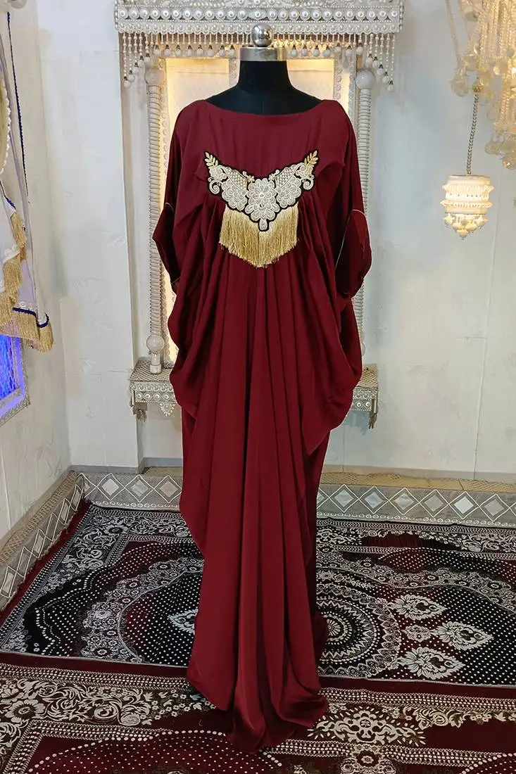 Brown arabic partywear kaftan