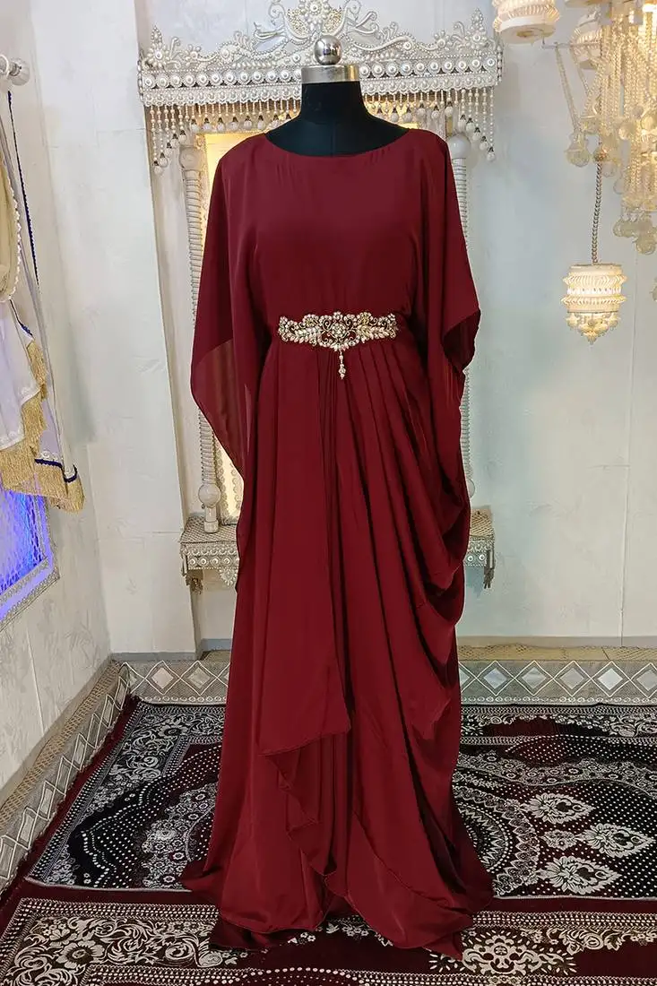 Brown islamic designer kaftan