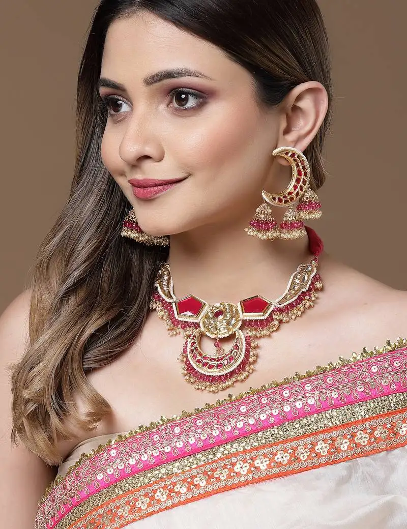 Dew necklace with earring jewellery set