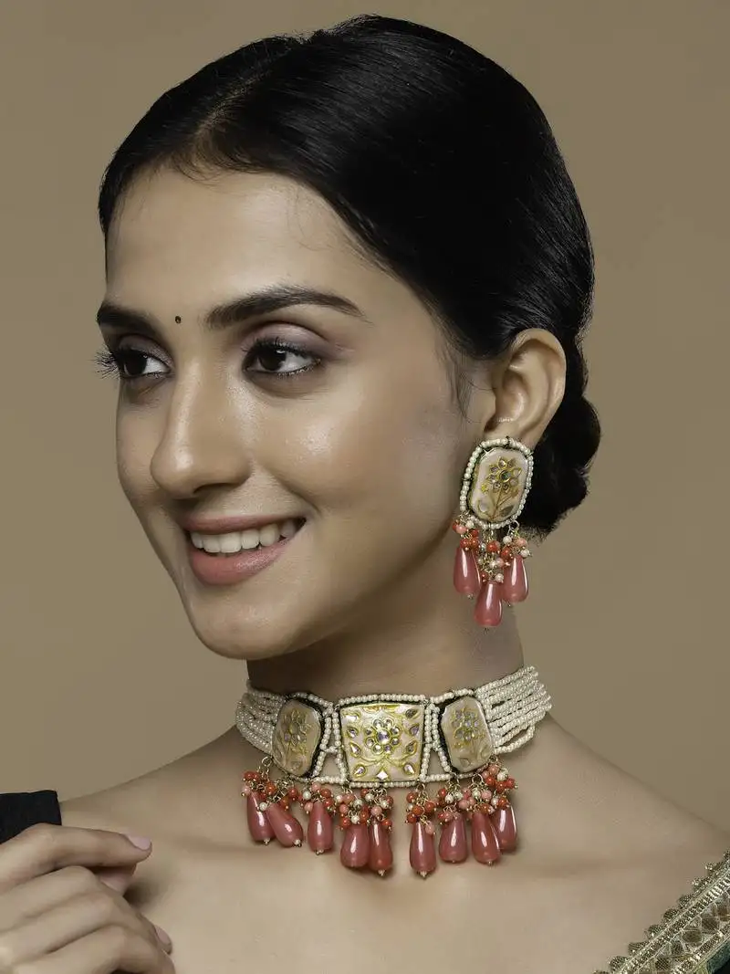 Primrose necklace with earring jewellery set