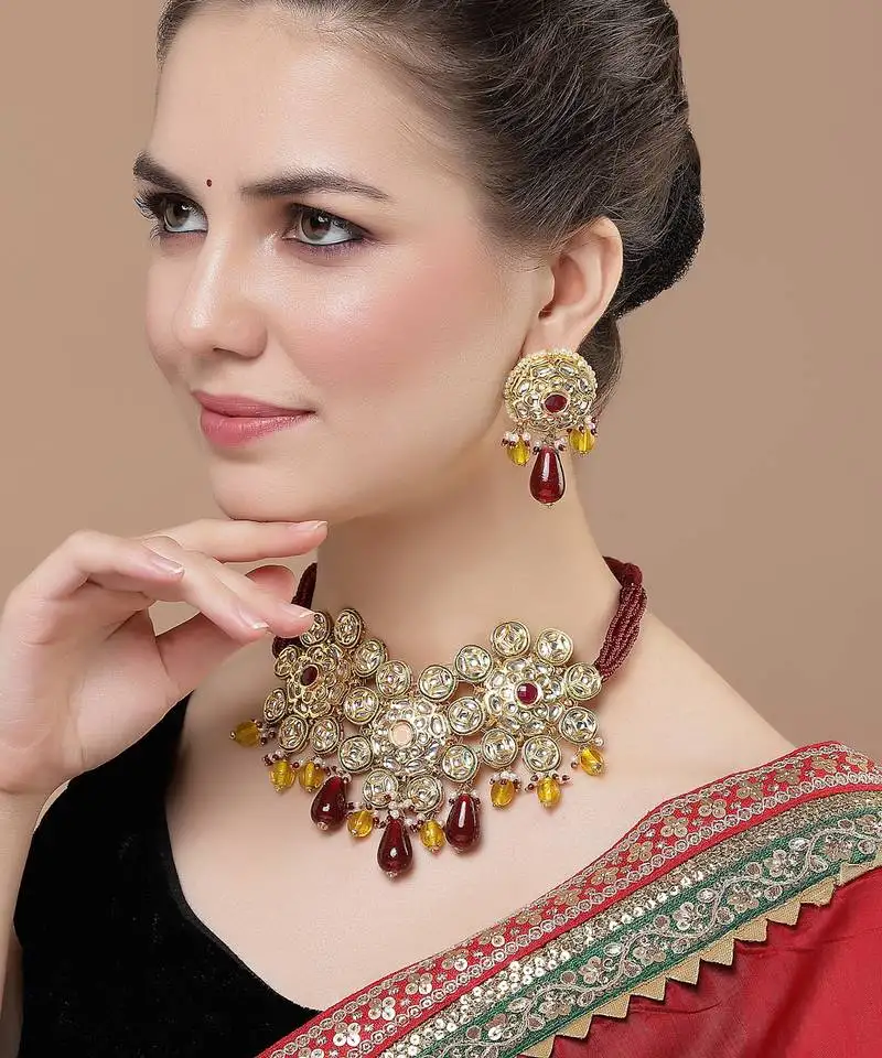 Cherry necklace with earring jewellery set