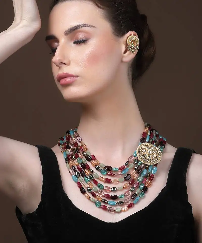 Neel karigar string necklace