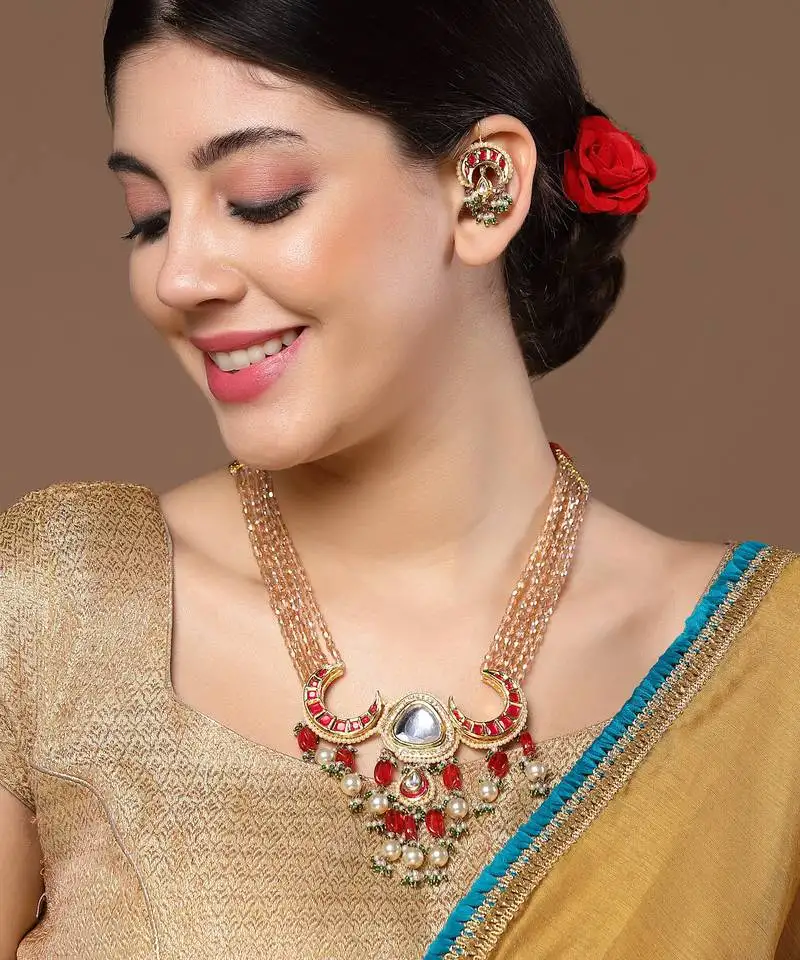 Gulaab zindagi haar with earrings jewellery set