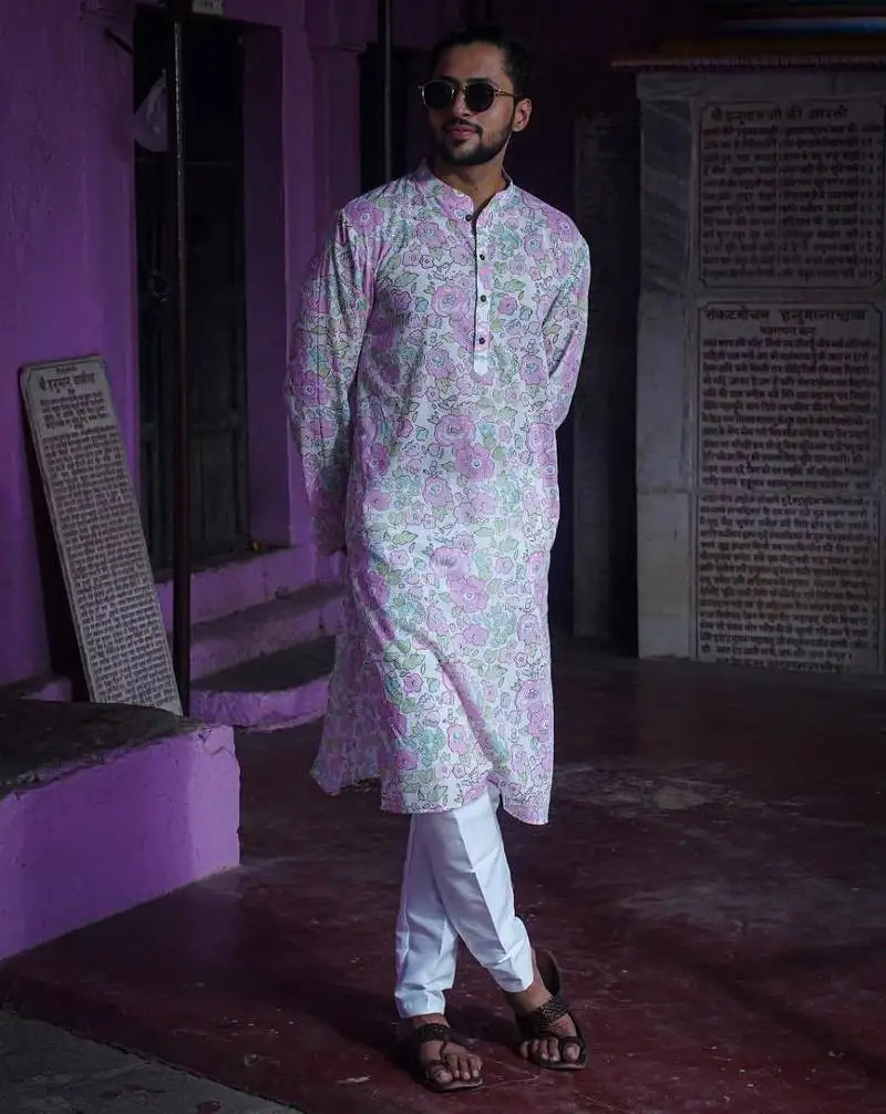 Pink cotton delight kurta pajama