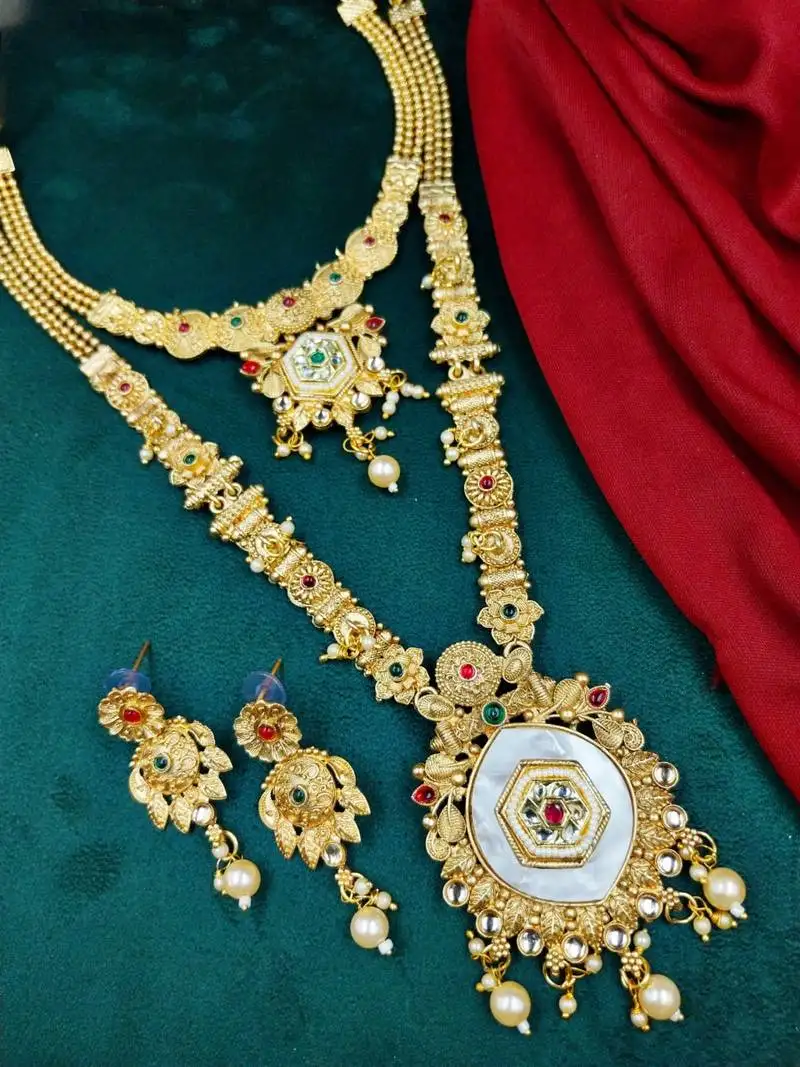 Bridal temple jewellery combo set for women | traditional south indian wedding jewellery