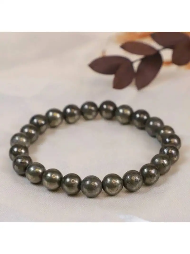 crystals handcrafted round beaded bracelet