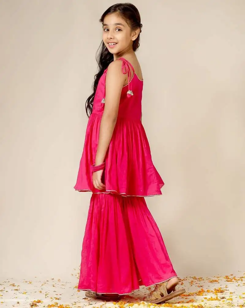 Rani mulmul strappy anarkali set -set of 3