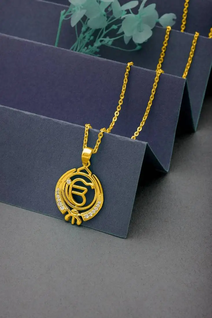 Ik onkar pendant with chain