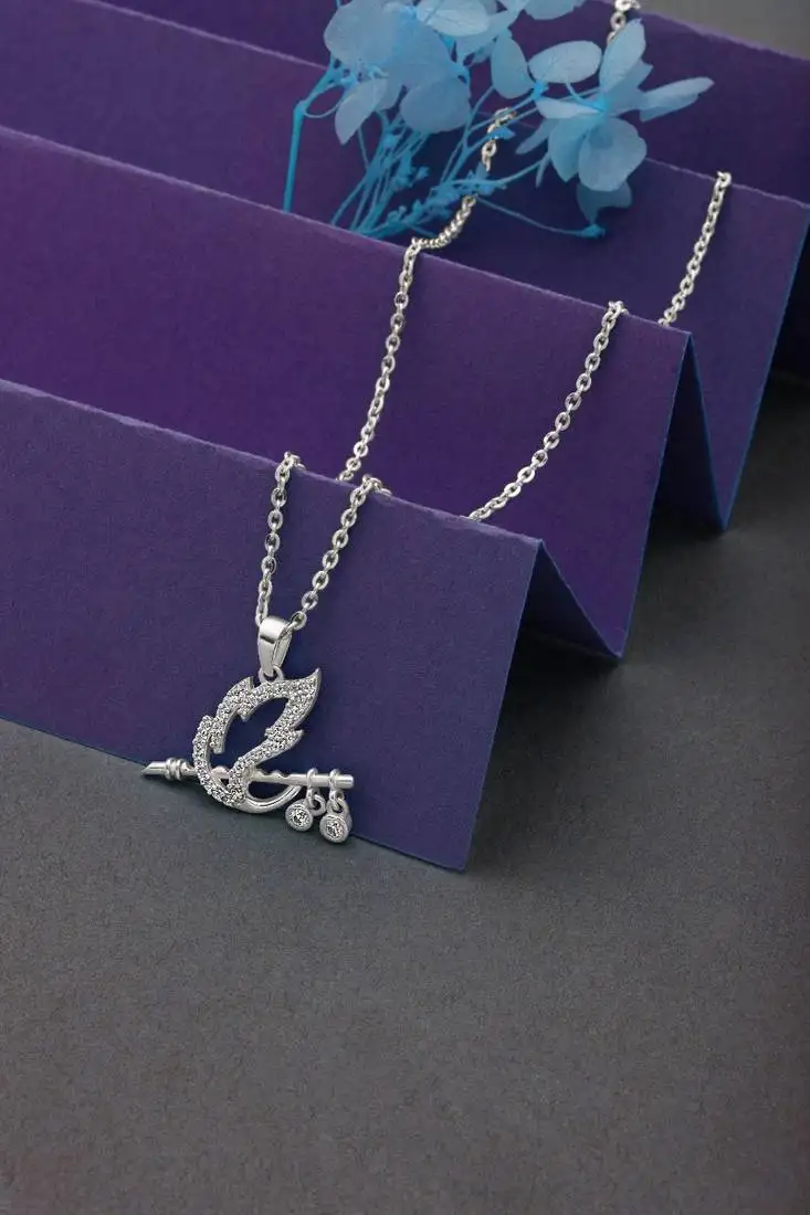 Shree krishna baasuri pendant with chain