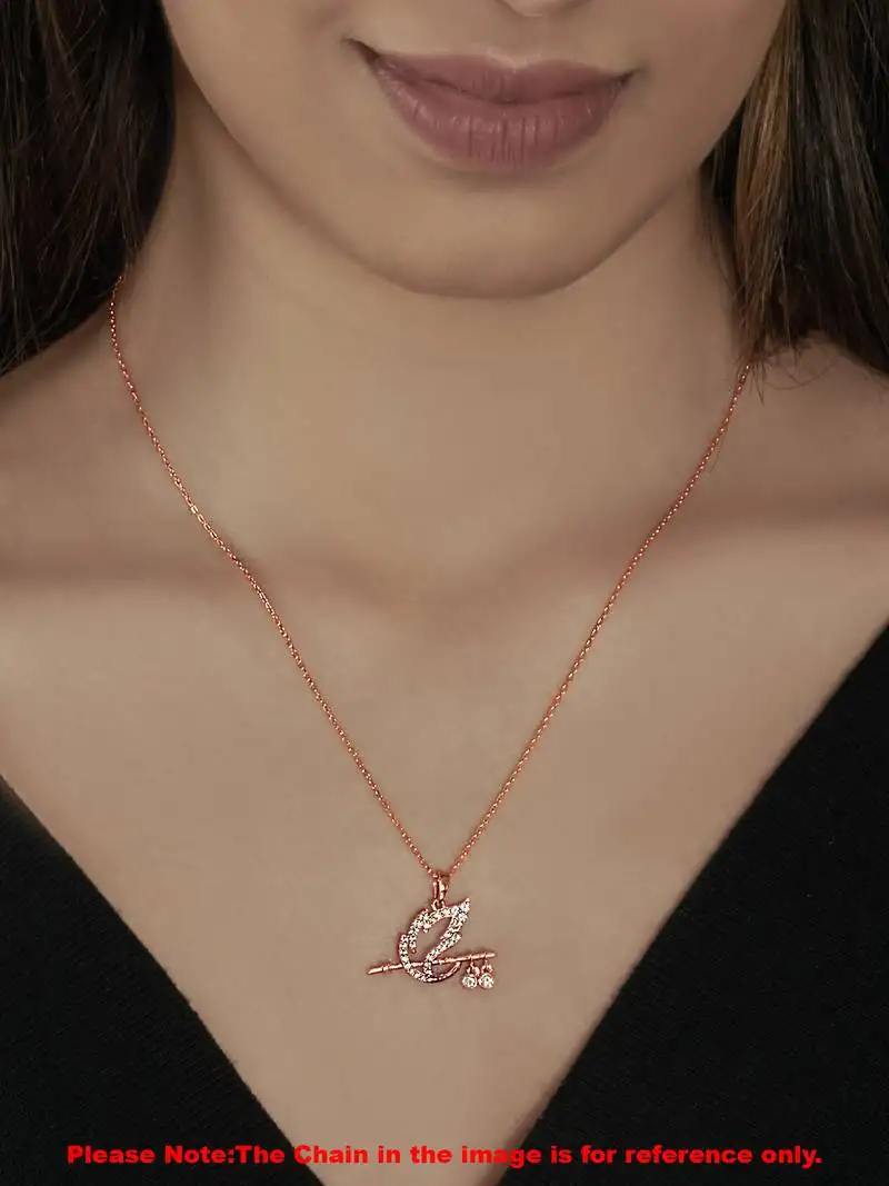 Rose gold deity spirit pendant