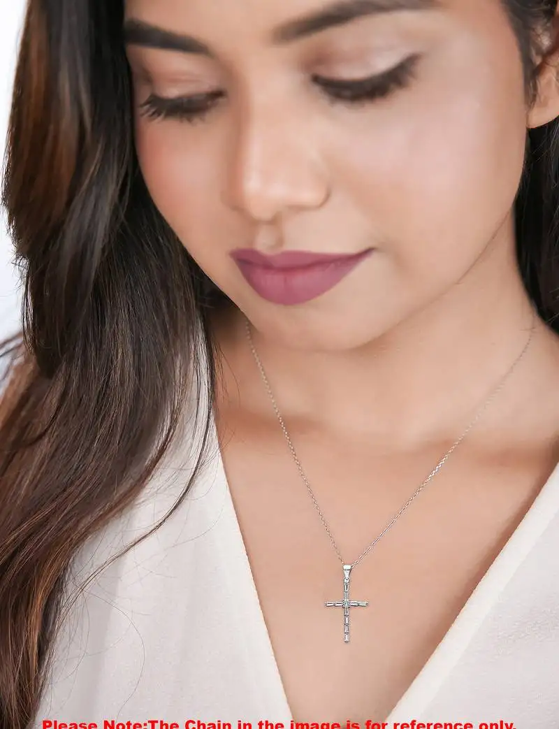 Layered cross pendant