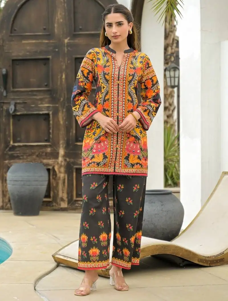 Pavitra ebony multicolor cotton printed co ord sets