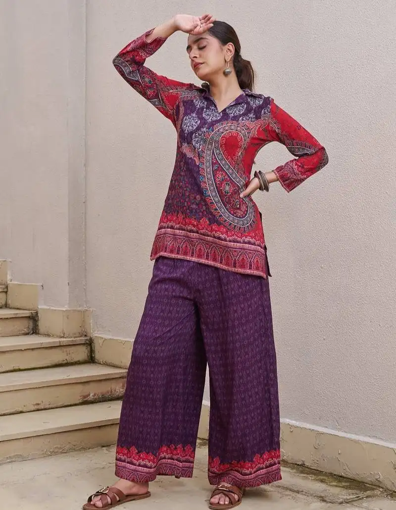 Kabool eclipse multicolor cotton printed co ord sets
