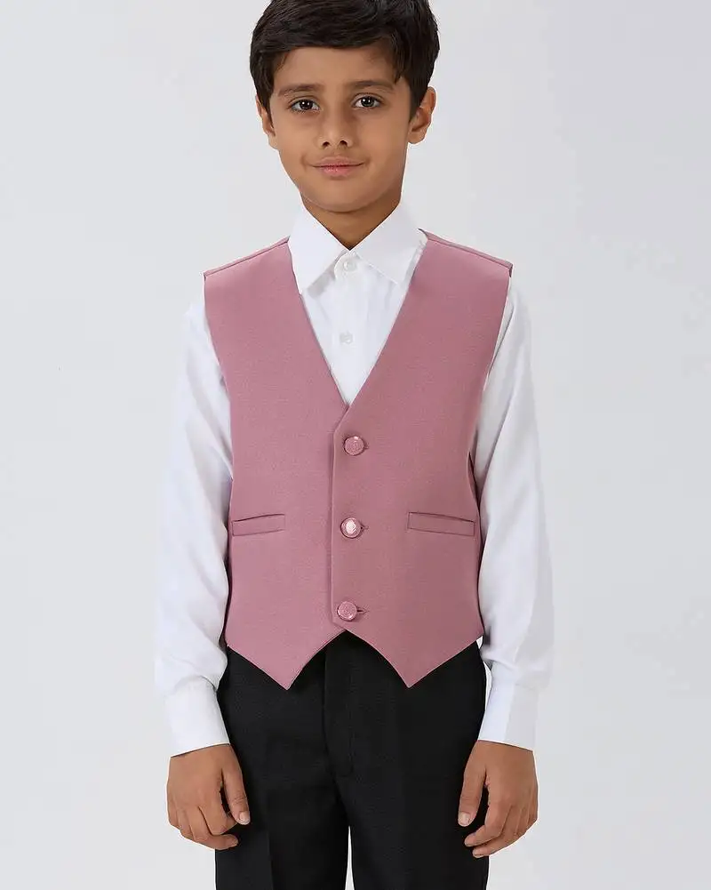 Solid sleeveless waist coat - peach