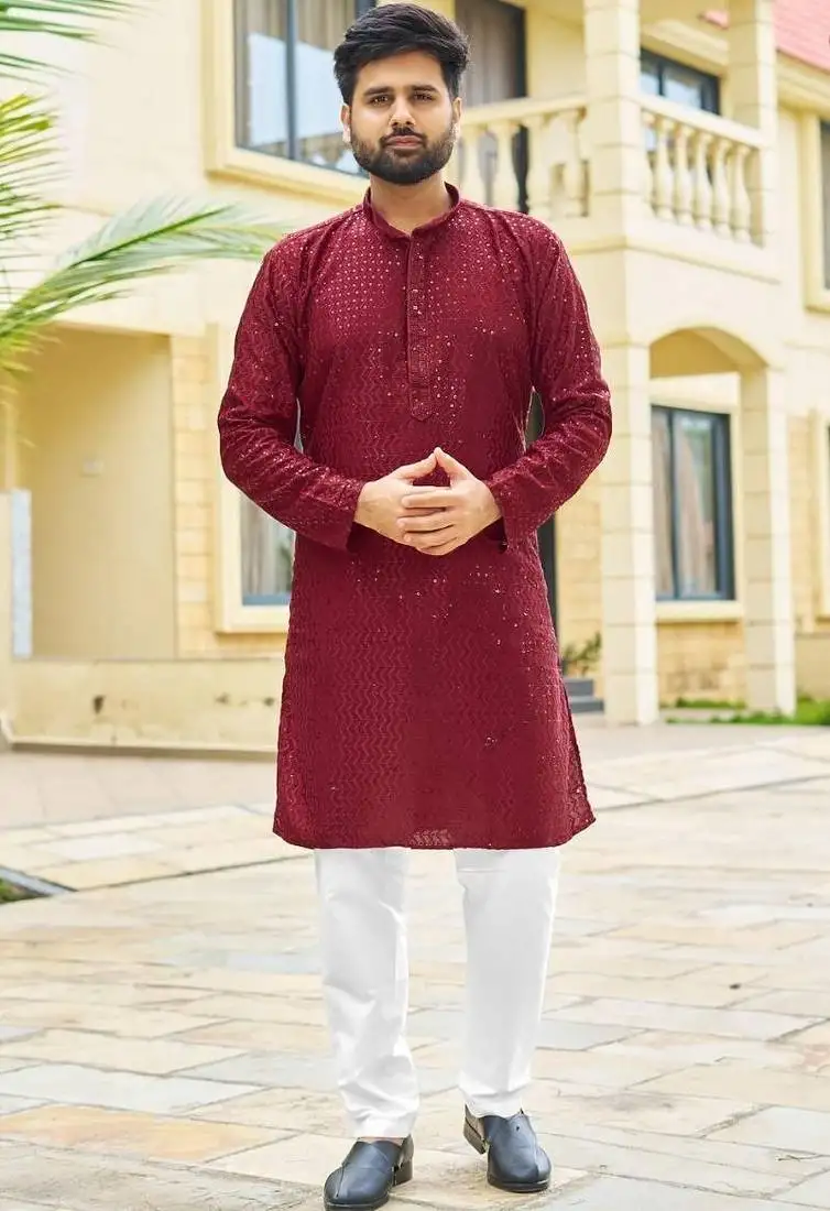 Mehrun premium rayon with embroidery sequins work