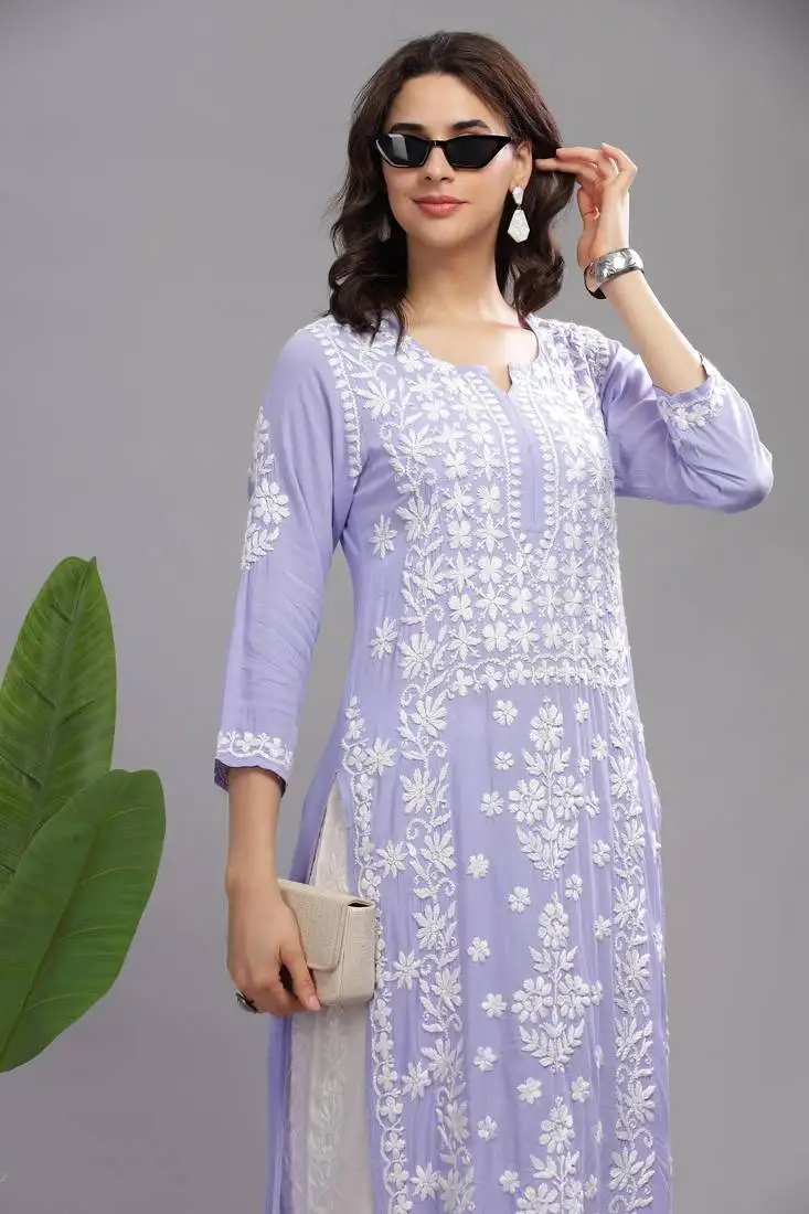 Sabah-chikankari-modal-straight-kurta