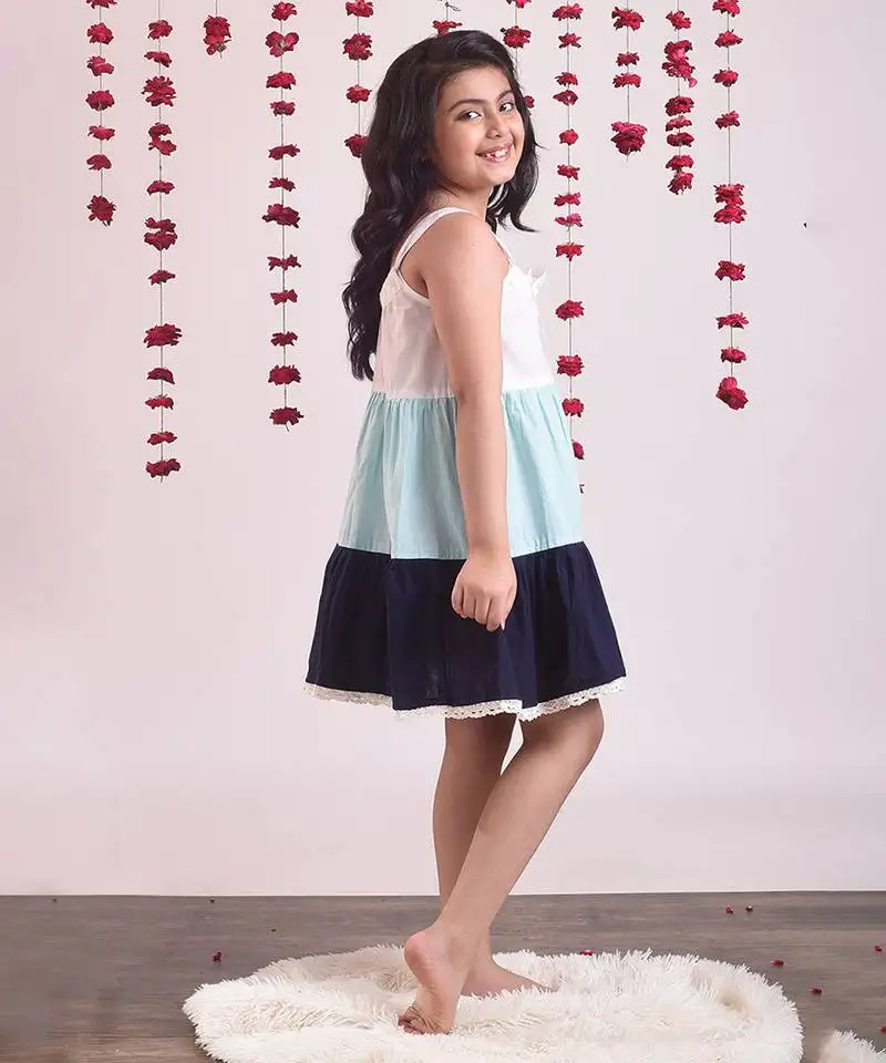 Multicolor cotton woven dress