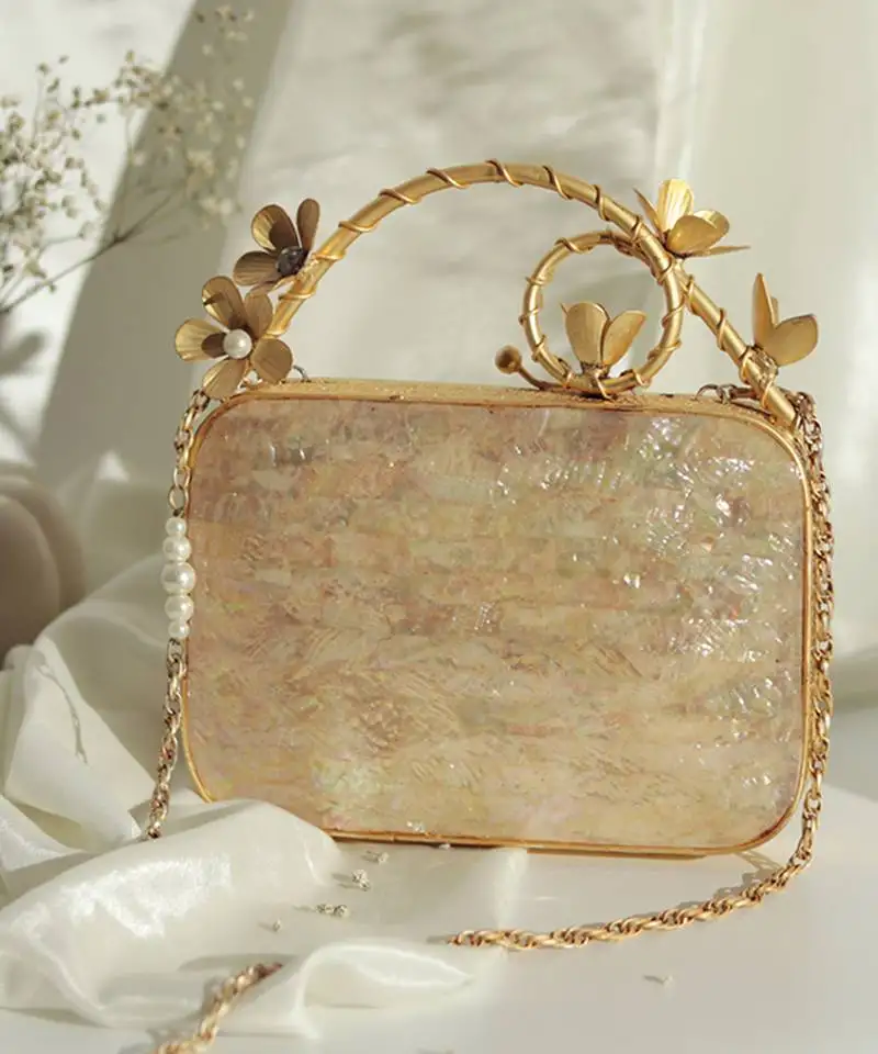 Gold clutch with removeable chain