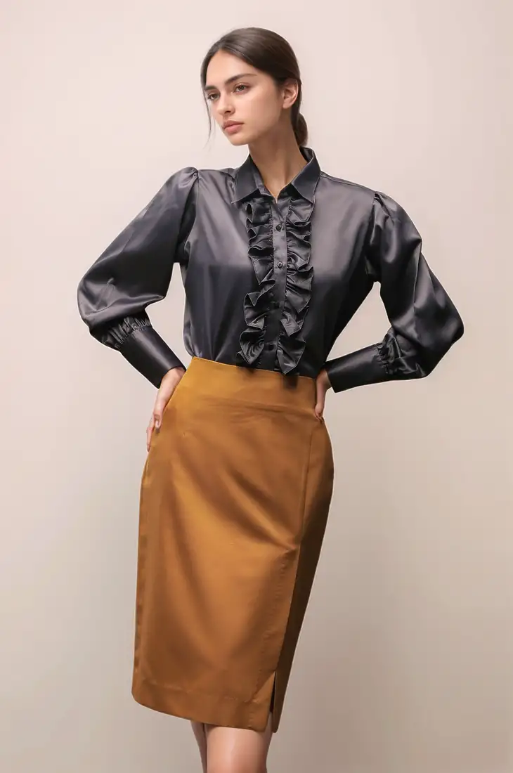 Viaana small checks ear knot hair band black color