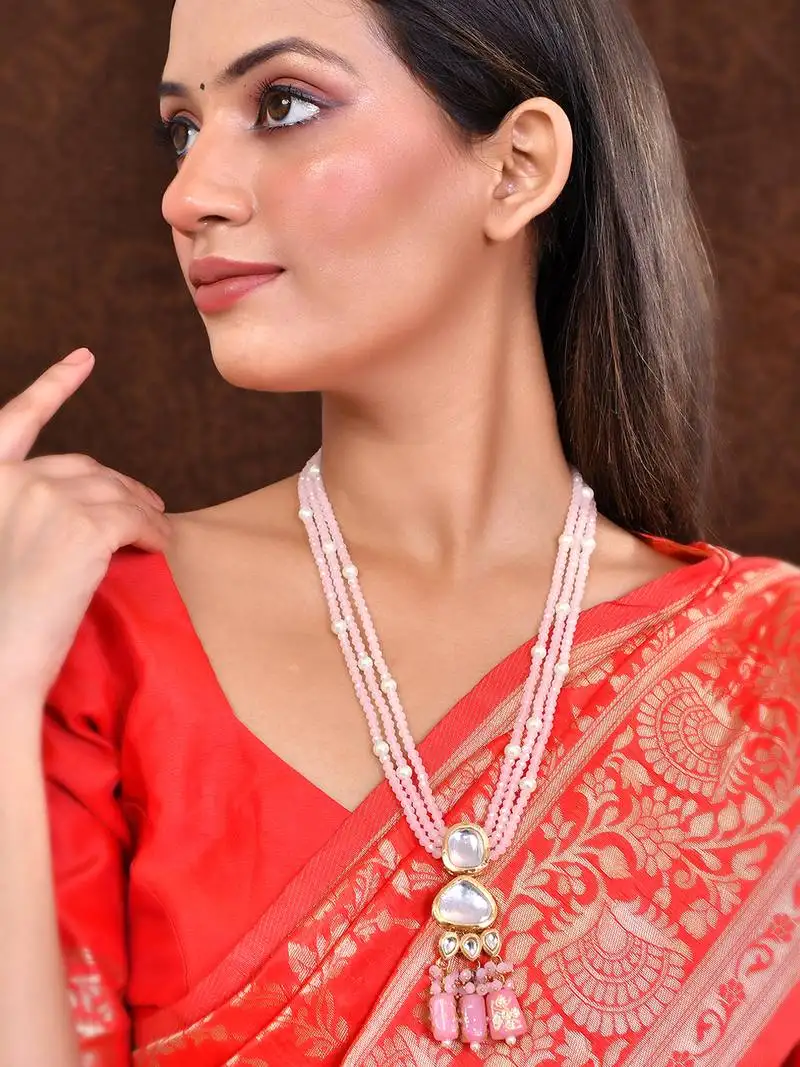 Gold-plated silver layered necklace