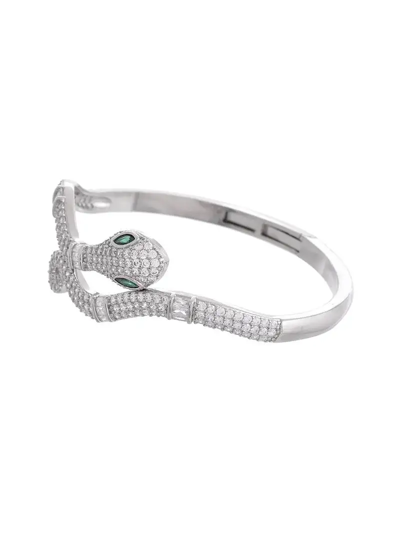Elegant diamond snake bracelet for women