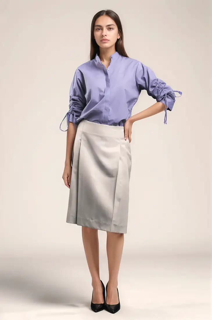 Lavender cotton shirt