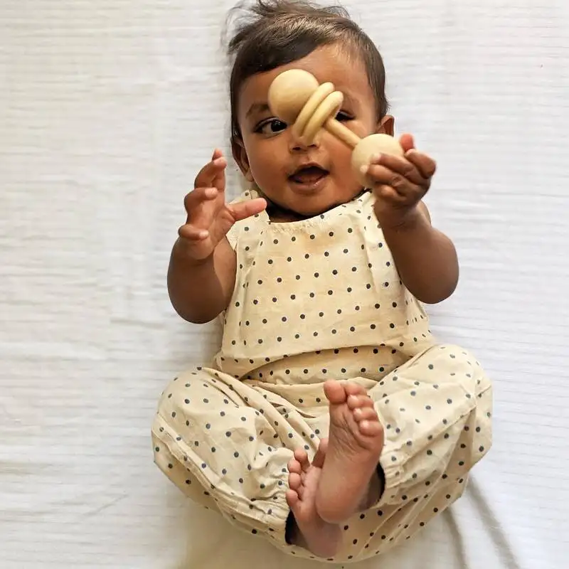 Organic indigo zoo jhabla bag with jhabla & pants