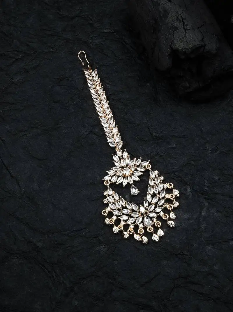 Rose gold plated ad big size mangtika for special occasions