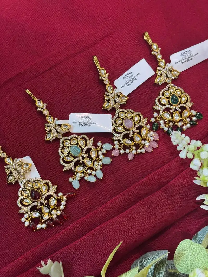 Indian tikka gold finish headpiece