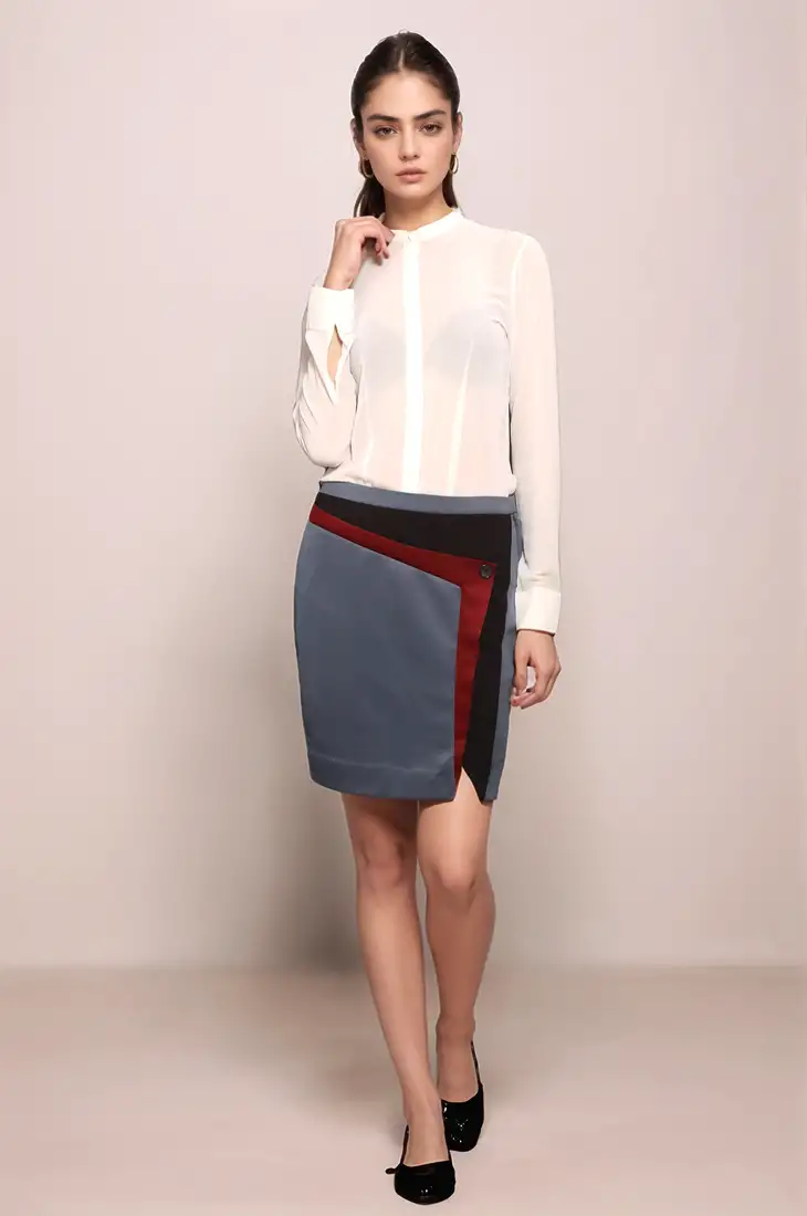 White georgette shirt