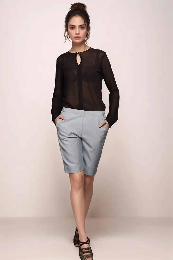 Black georgette shirt