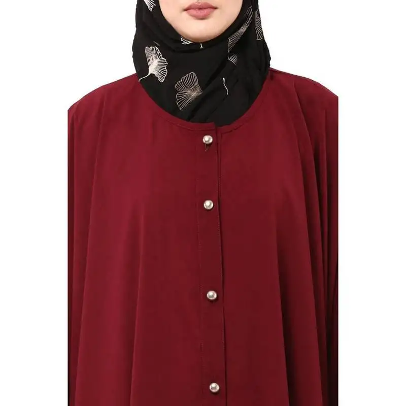 Maroon modest co-ord set loose fit top with matching trouser