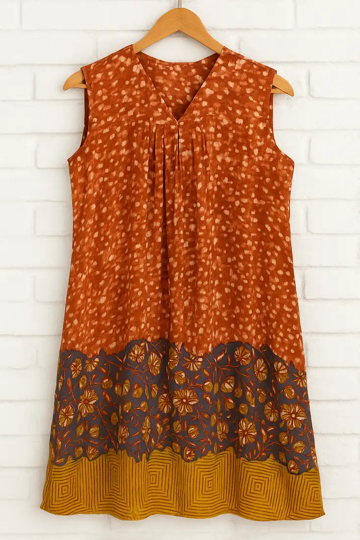 Georgette sleeveless dress