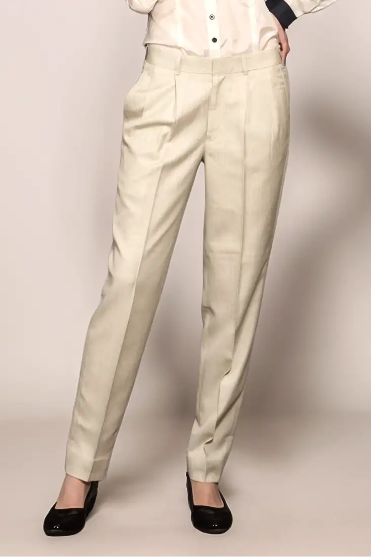 Ivory baggy trouser