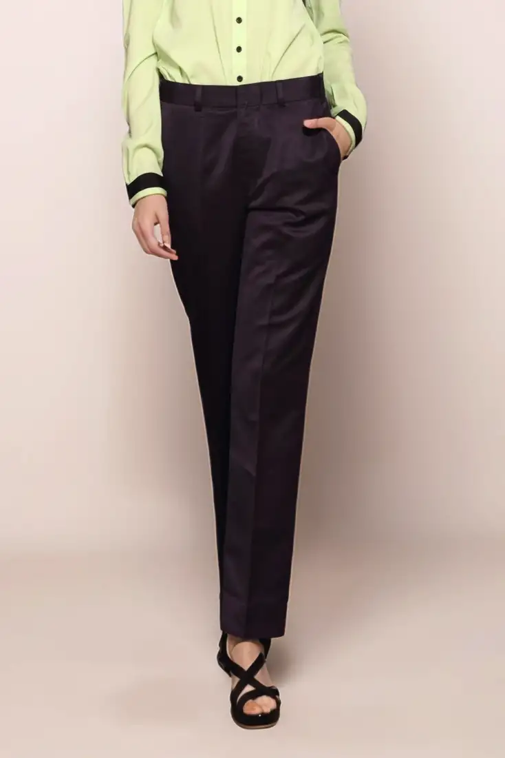 Wine formal trouser