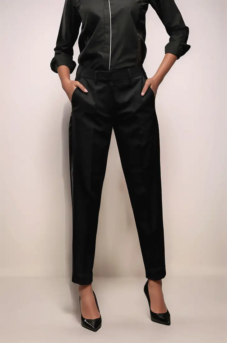 Black tuxedo trouser